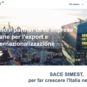 la home page di sace simest la home page di sace simest