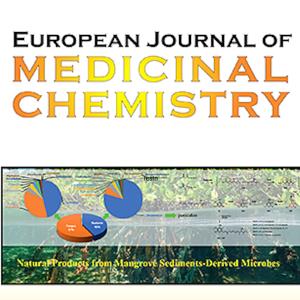 La copertina dell'European Journal of Medicinal Chemistry La copertina dell'European Journal of Medicinal Chemistry