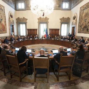 Riunione del Consiglio dei ministri - foto www.governo.it Riunione del Consiglio dei ministri - foto www.governo.it