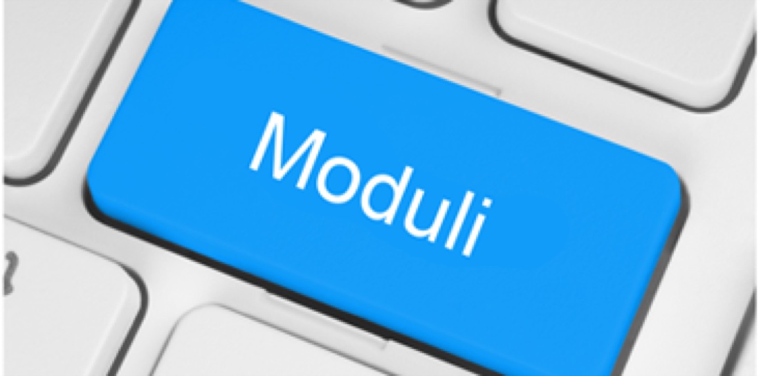 Tasto di una tastiera con la scritta Moduli